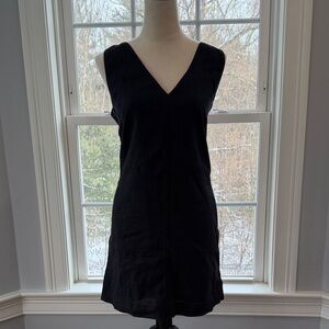 J.Crew black linen dress